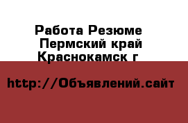 Работа Резюме. Пермский край,Краснокамск г.